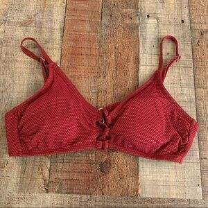 Shade and shore women's size medium dark red bikini swimsuit top